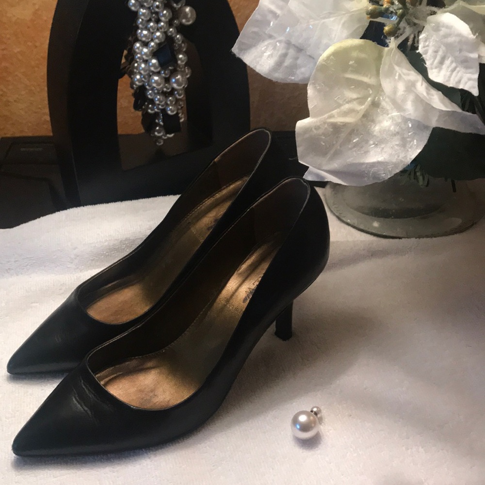 J Crew Soft Black Leather Upper Heels From Italy 7